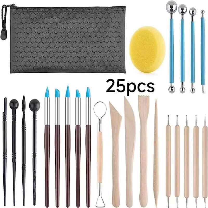 Pottery Clay Sculpting Tools Kit