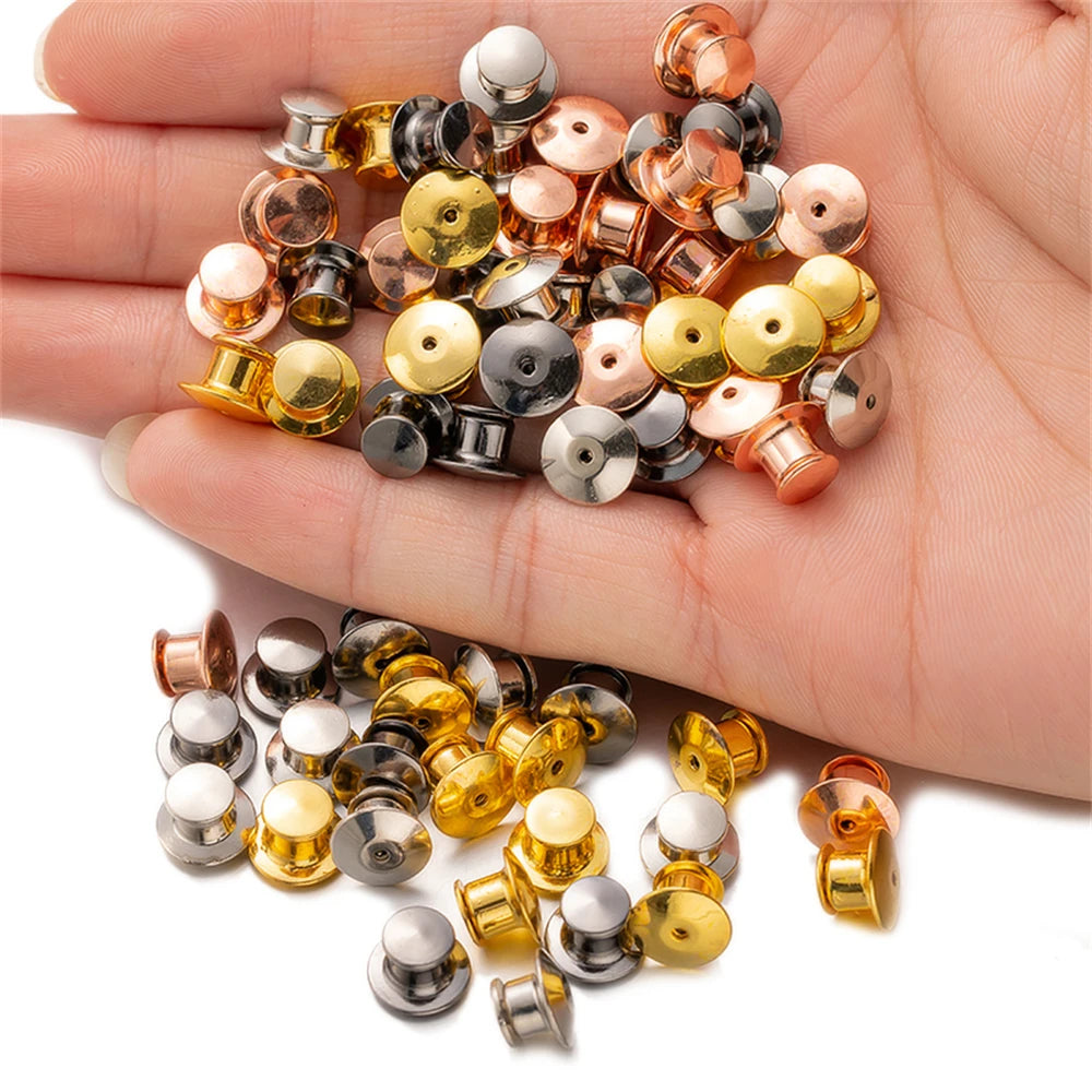 10/30/50pcs Safety Brooch Lock Metal Pin Backs