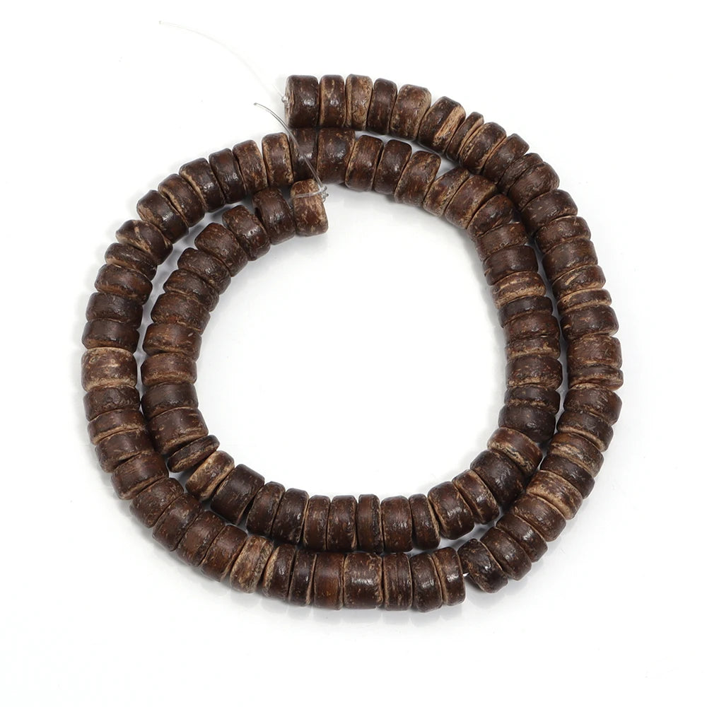 110/300pcs Colorful Coconut Shell Wooden Beads