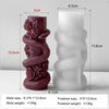 Relief Snake Pillar Candle Mold – DIY Halloween Silicone Mold for Handmade Aroma Wax, Plaster & Resin Crafting