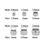 100pcs Stainless Steel Ball Crimp End Beads
