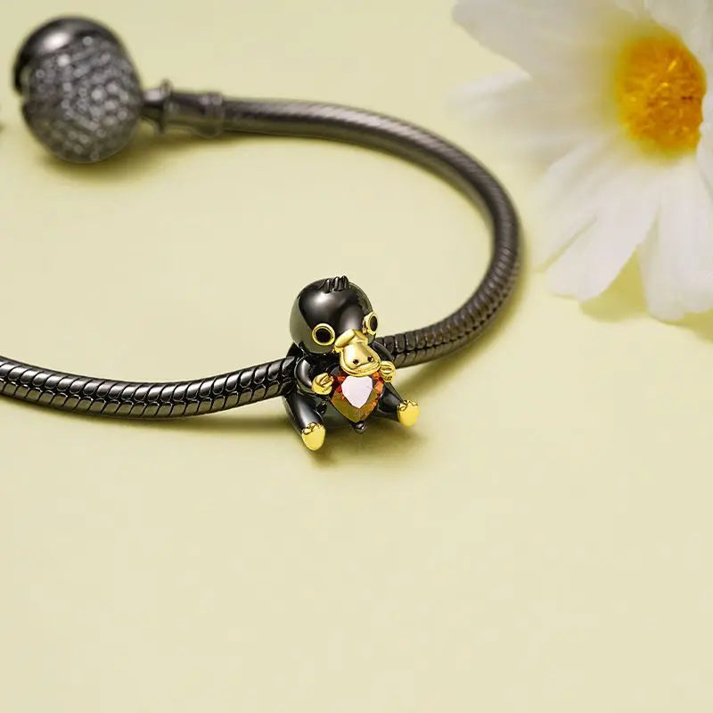 925 Sterling Silver Black Mysterious Charms