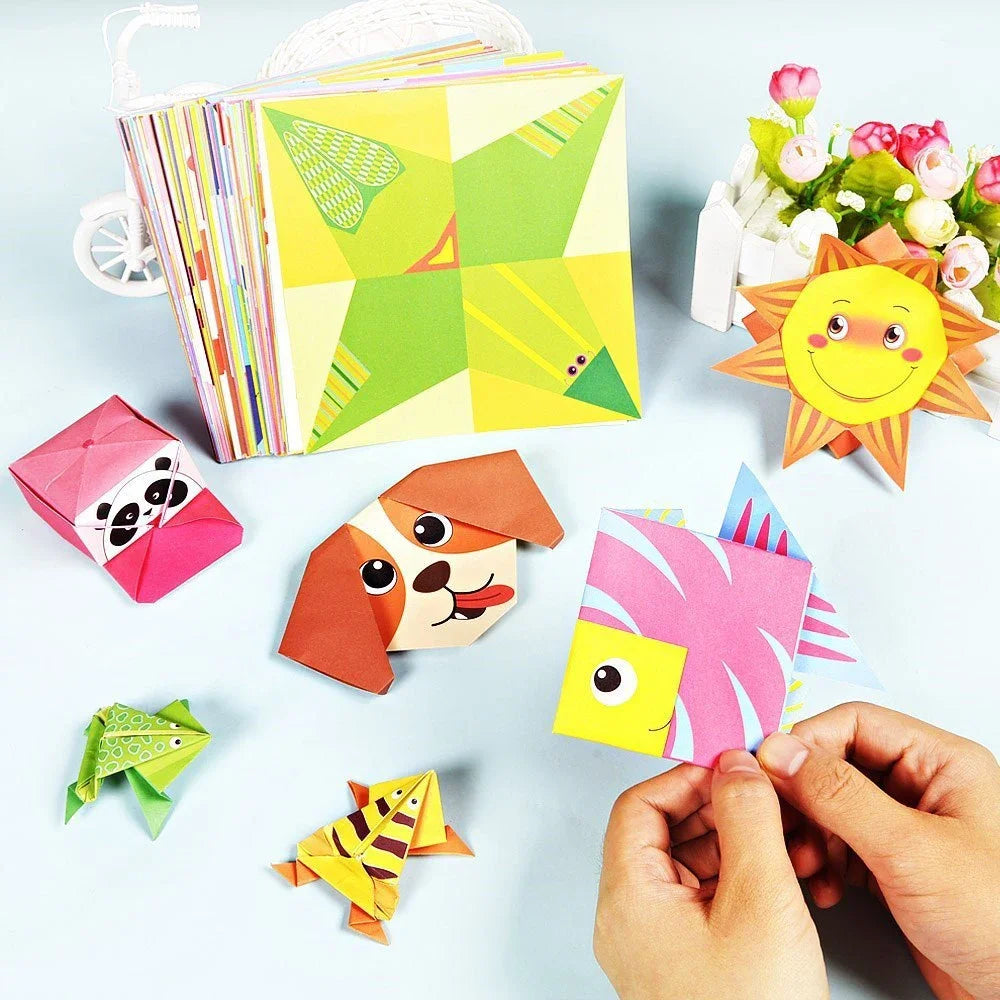 54-Page Montessori 3D Animal Origami Craft Book
