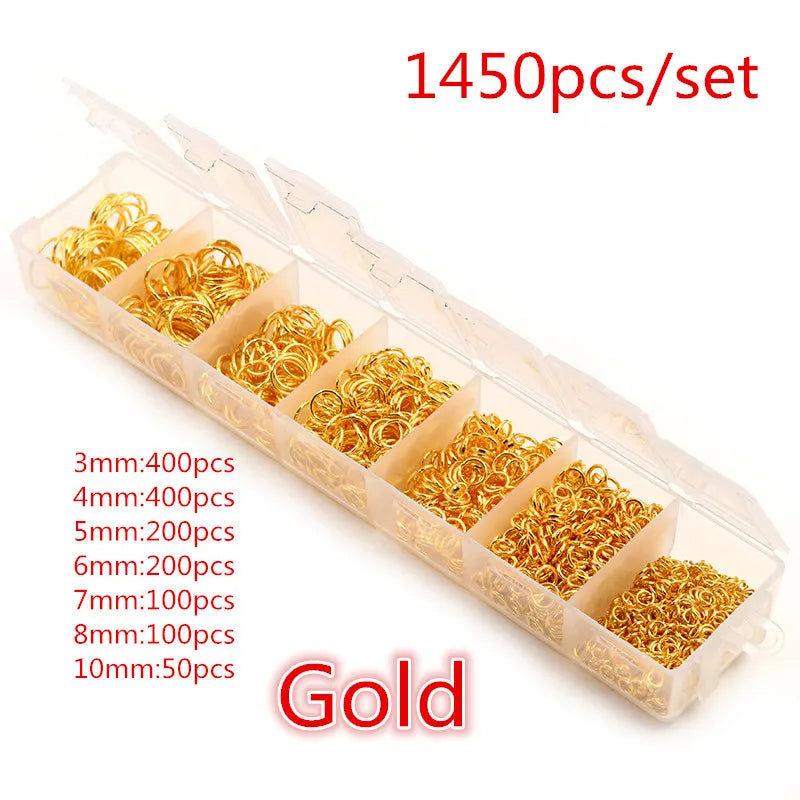 Jump Rings Set (3–10mm, 8 Colors) for Jewelry Making