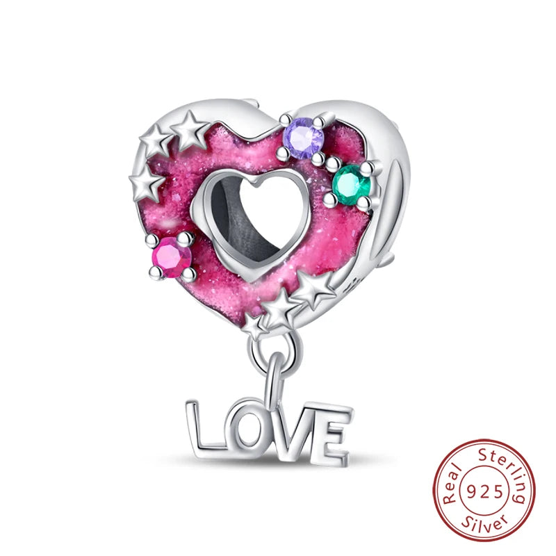 S925 Silver Luminous Firefly & Star Charms (3mm)