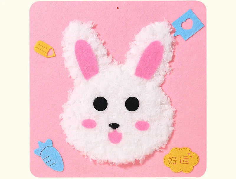 Cartoon Animal Punch Needle Embroidery Kit