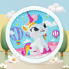 Cute Unicorn 5D Diamond Painting Kit – Beginner DIY Set with Photo Frame for Kids & Adults  Bullet Point Description: