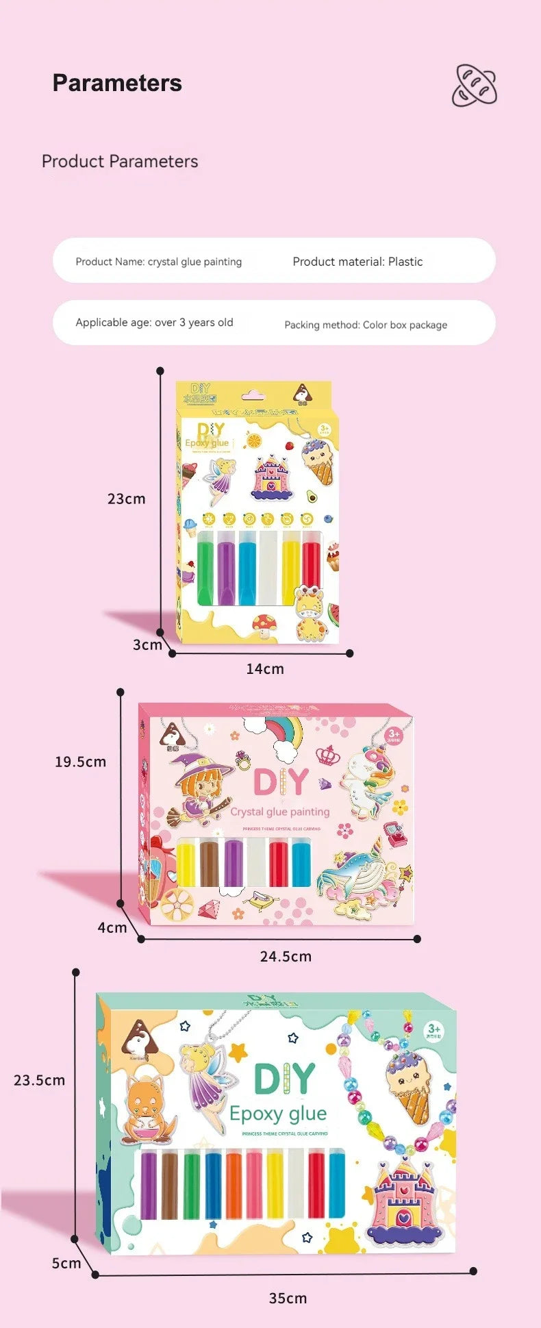 Children DIY Crystal Glue Painting Set