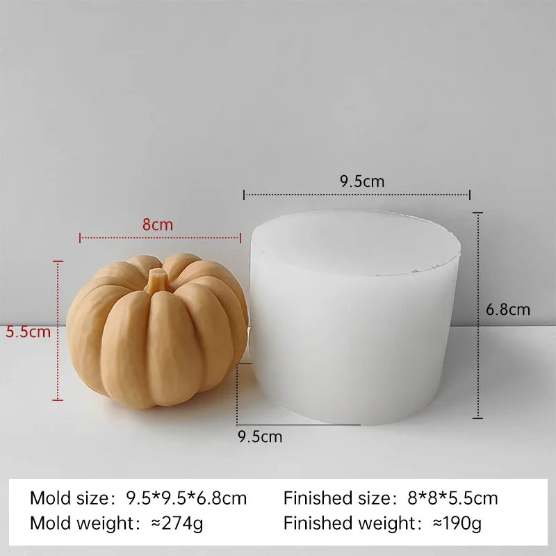3D Pumpkin Silicone Mold