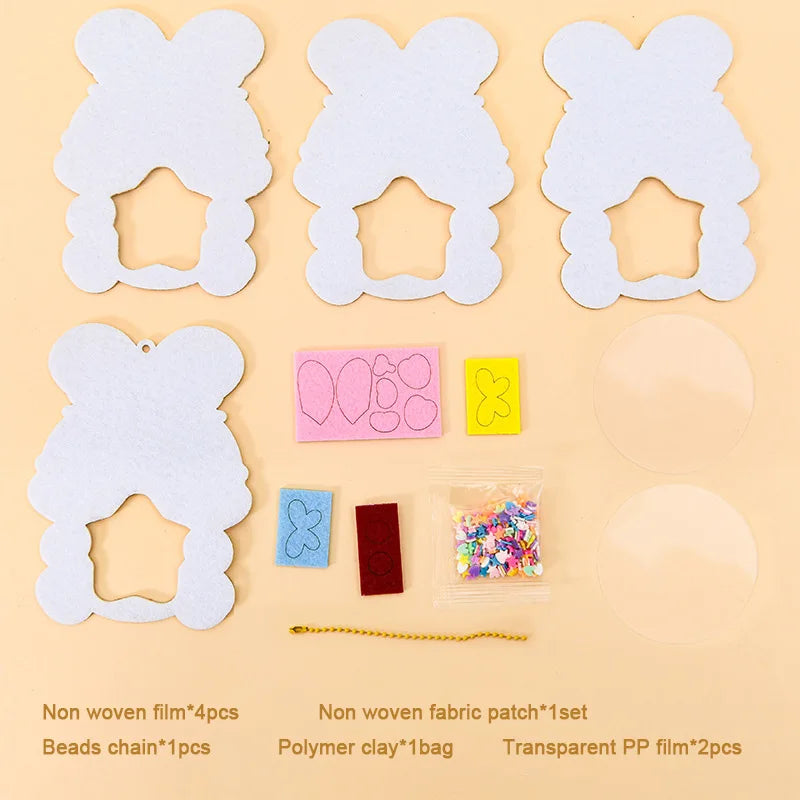 Cartoon Non-Woven Shake Pendant DIY Kit