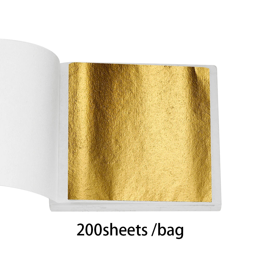 100–200 Sheets Imitation Gold Foil Paper