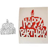 Happy Birthday Cake Metal Die Cutting Mold