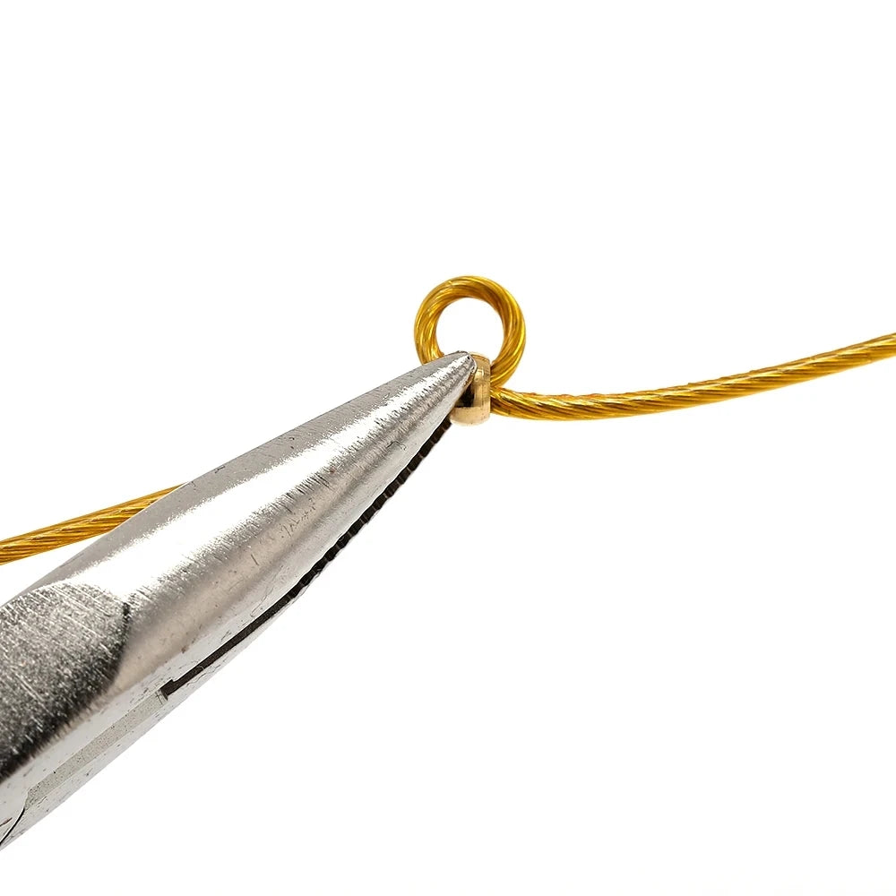 100pcs Stainless Steel Ball Crimp End Beads