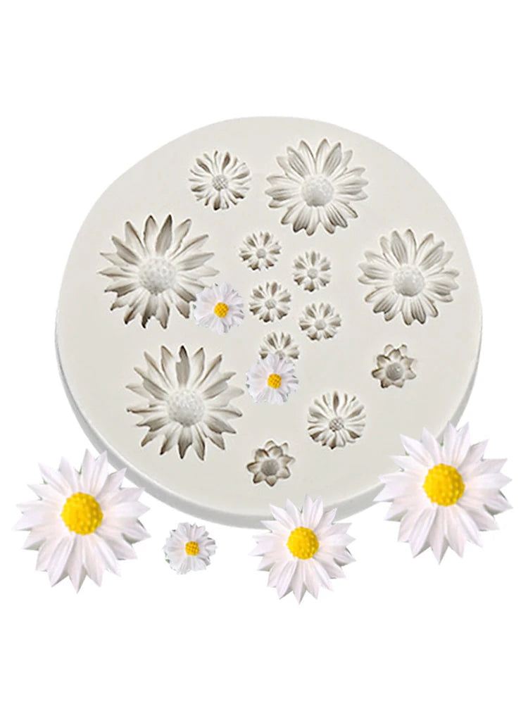 1PC Small Daisy Sunflower Silicone Mold