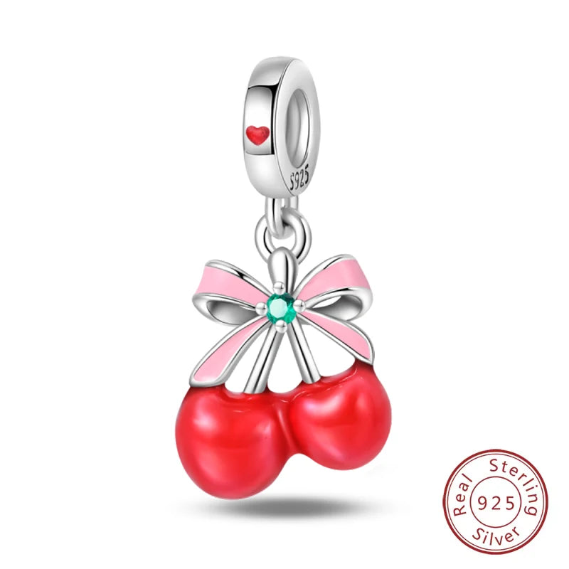 S925 Silver Luminous Firefly & Star Charms (3mm)