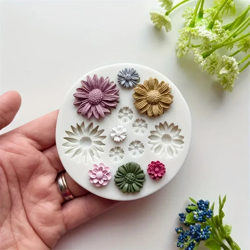 1pc 3D Flower Silicone Mold