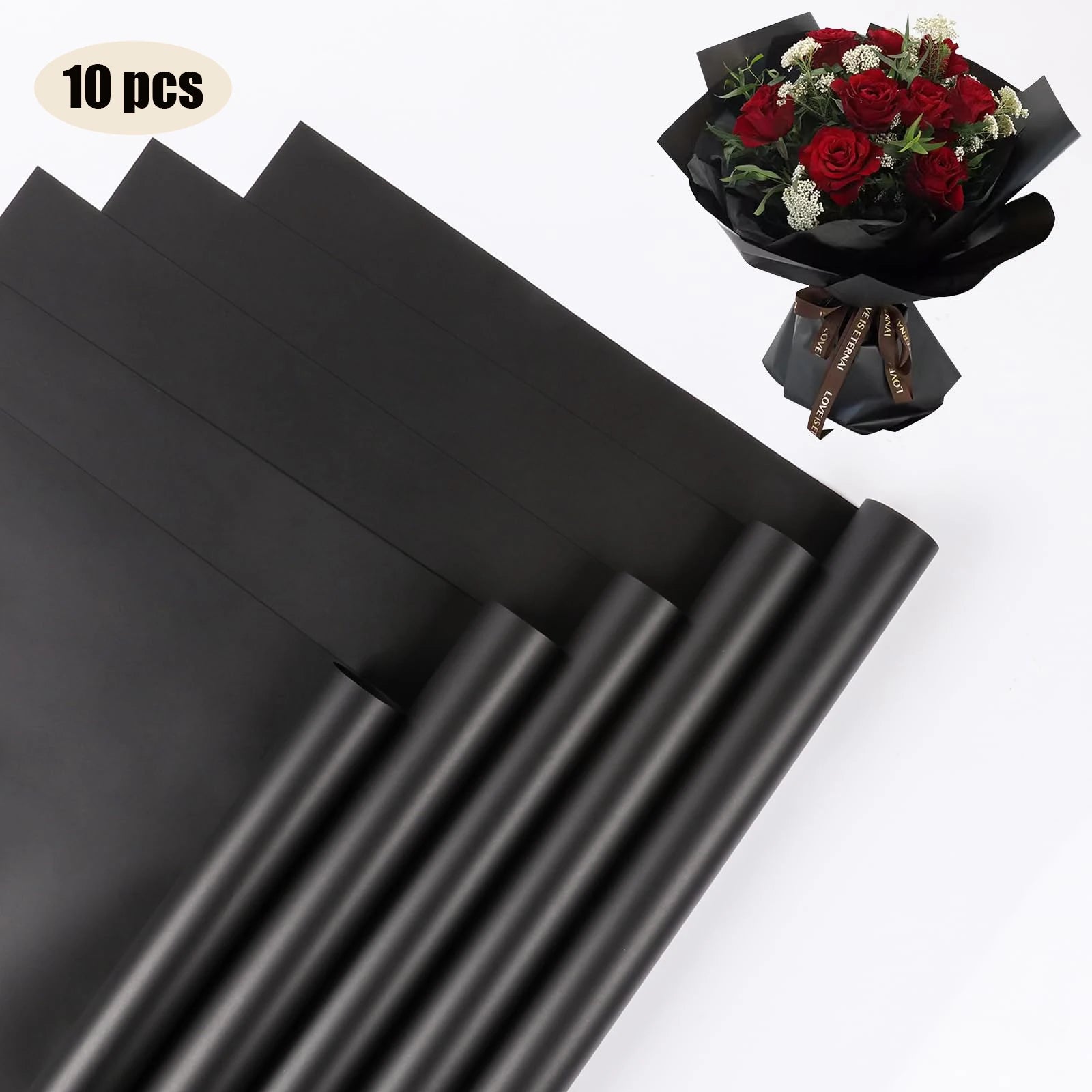 10 Sheets Waterproof Flower Wrapping Paper