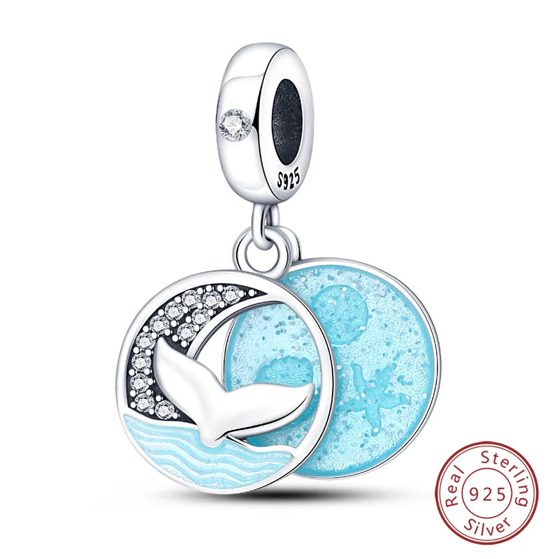 S925 Silver Luminous Firefly & Star Charms (3mm)