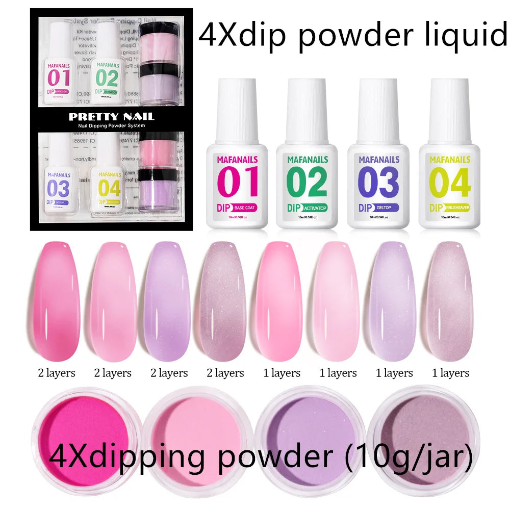 120ml EMA Acrylic Liquid & Pink Builder Powder Set