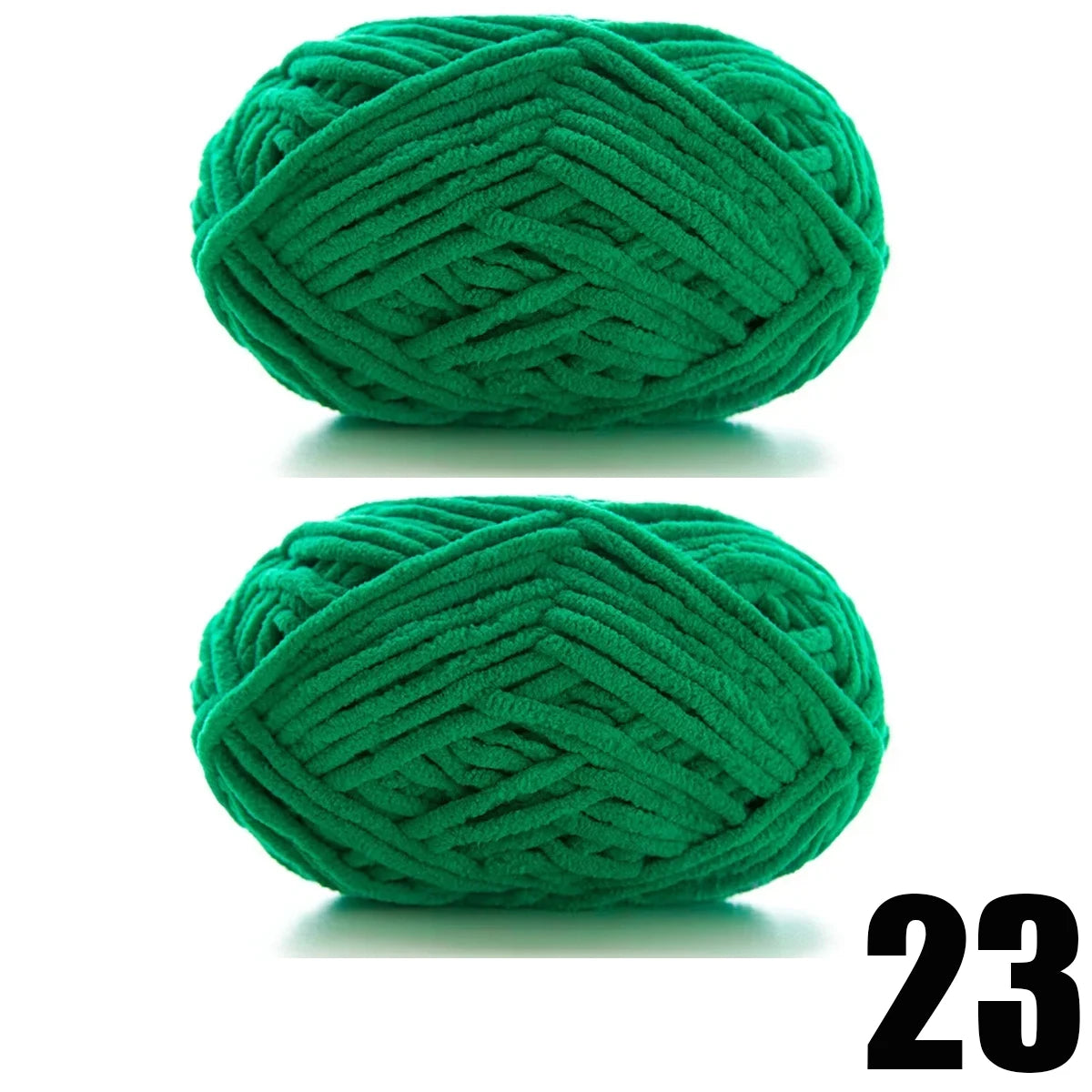 2pcs x 50g Soft Chenille Velvet Yarn