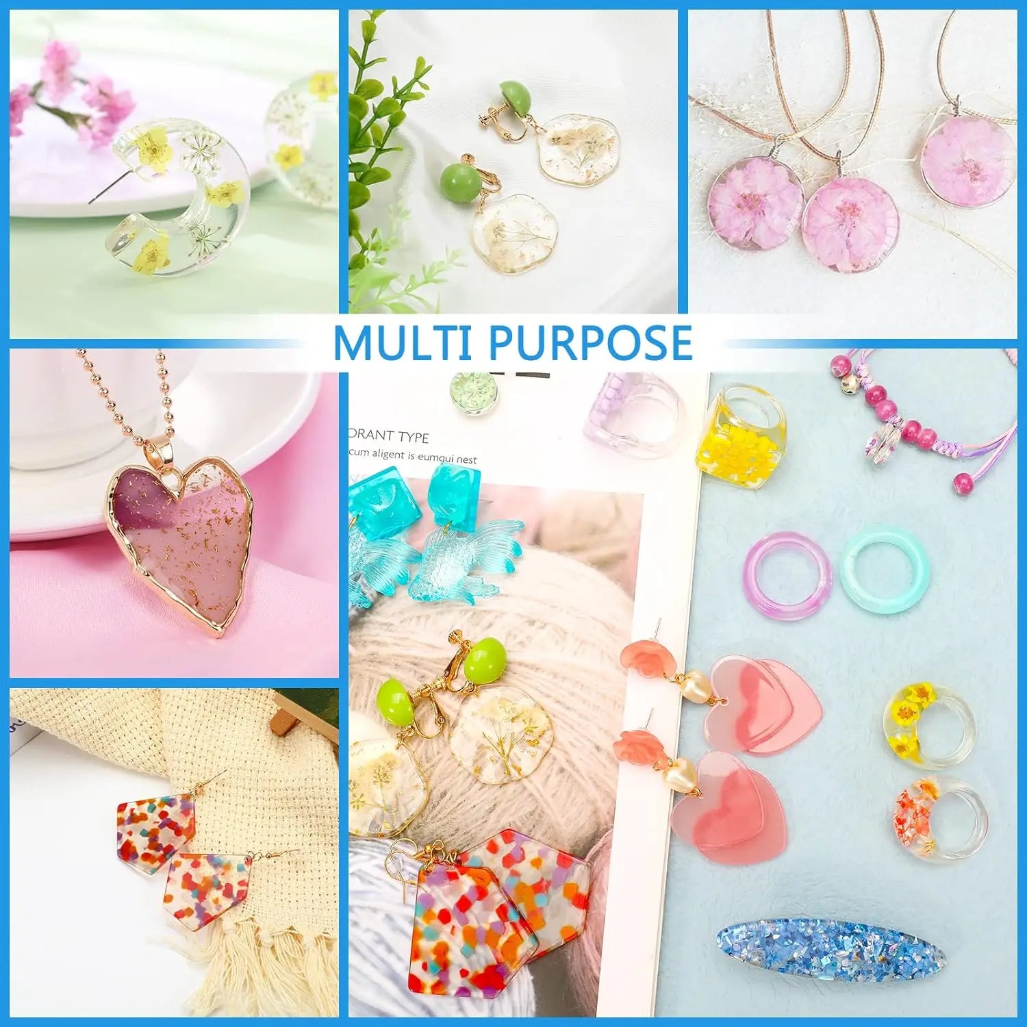 UV Resin 100g-300g with 5 Random Molds
