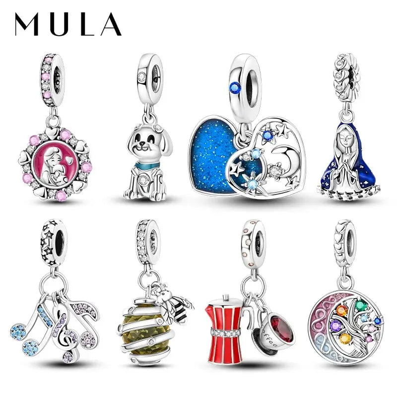 MULA 1PC Silver Plated Charms