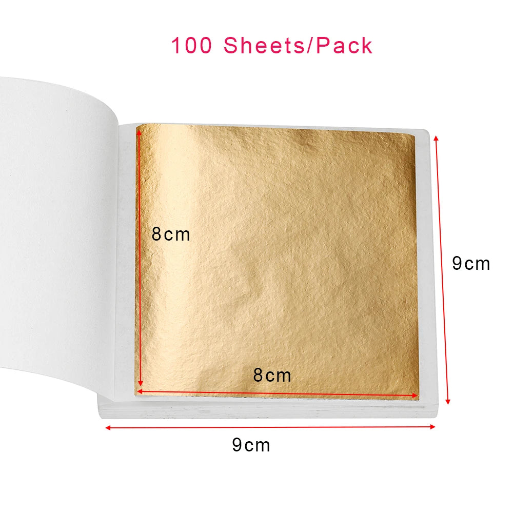 100–200 Sheets Imitation Gold Foil Paper