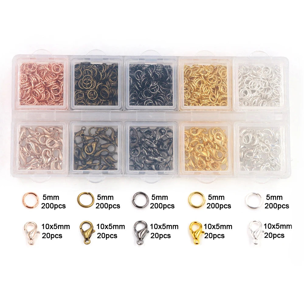 Jump Rings Set (3–10mm, 8 Colors) for Jewelry Making