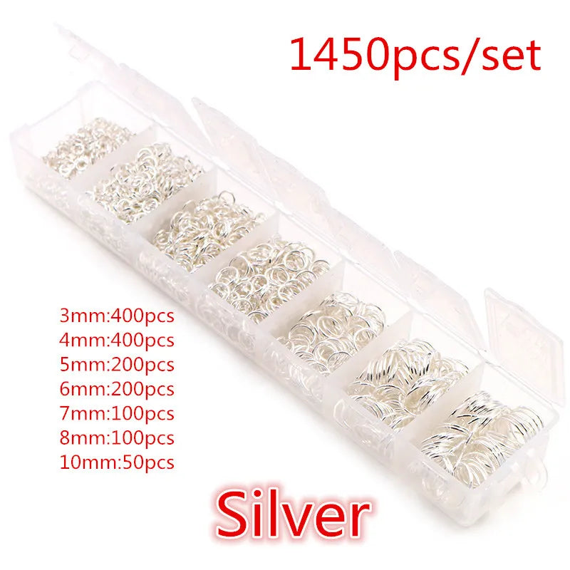 Jump Rings Set (3–10mm, 8 Colors) for Jewelry Making