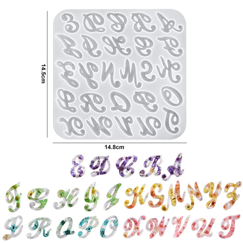 Alphabet Keychain Molds