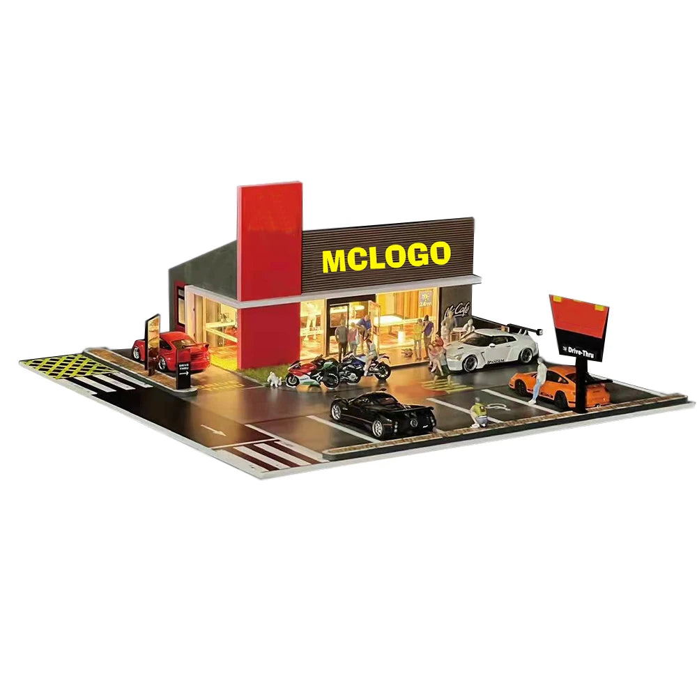 1:64 Scale Diorama Car Garage Model