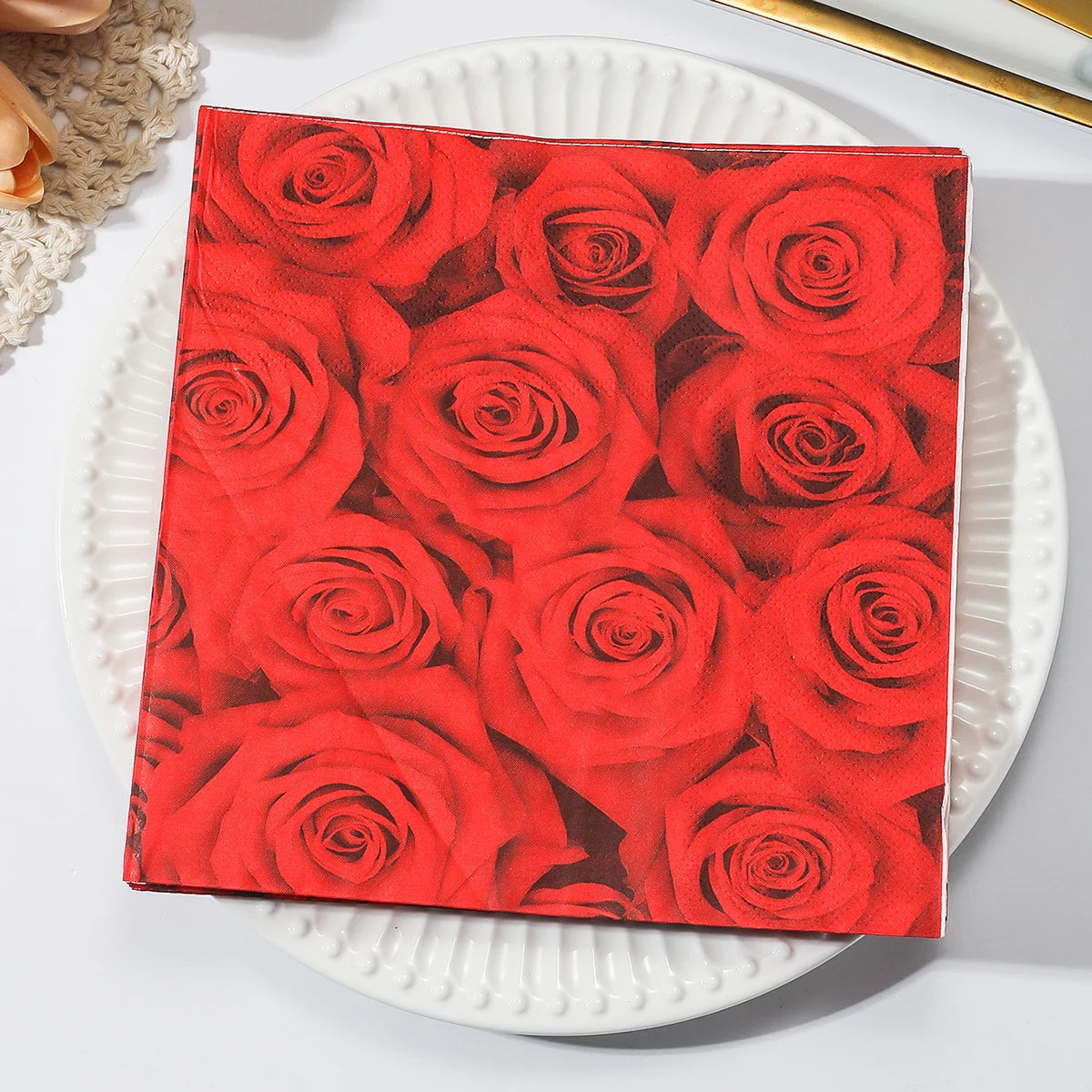 INS Style Floral Paper Napkins