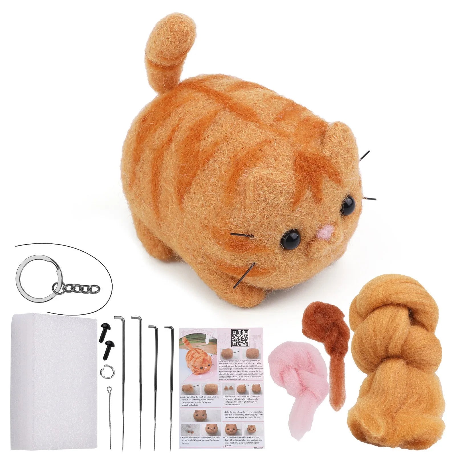 Dog & Cat Wool Needle Felting Kit