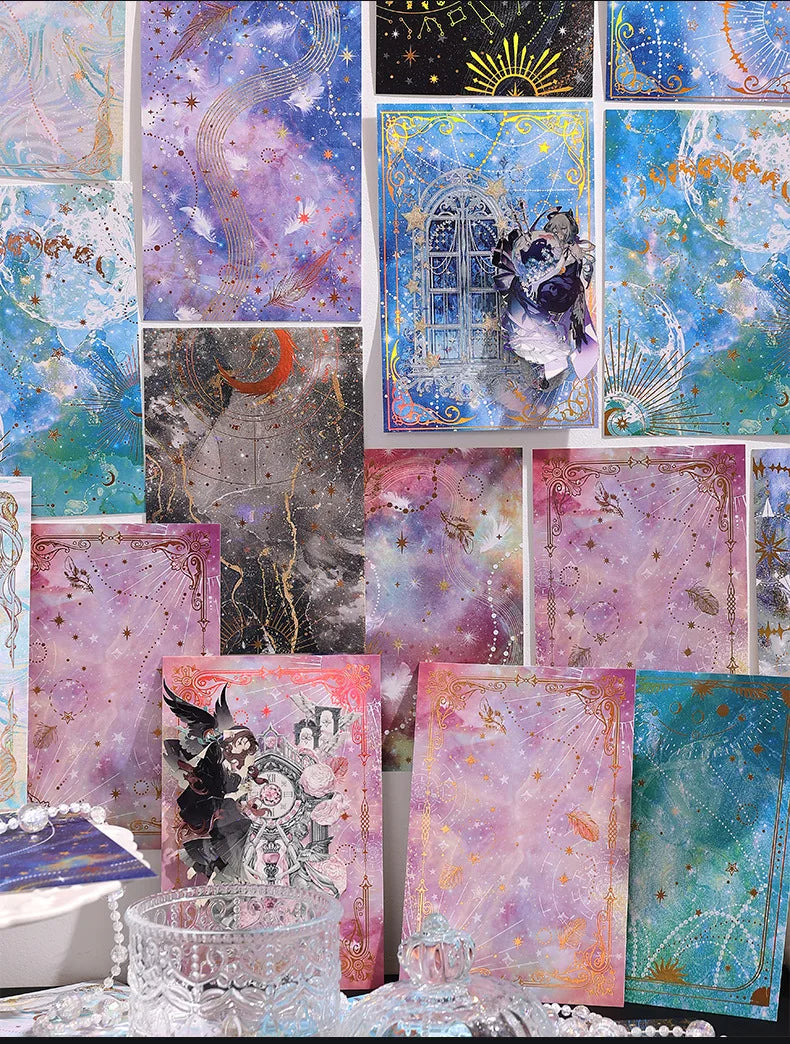 15pcs Dreamy Sky Theme Decorative Paper