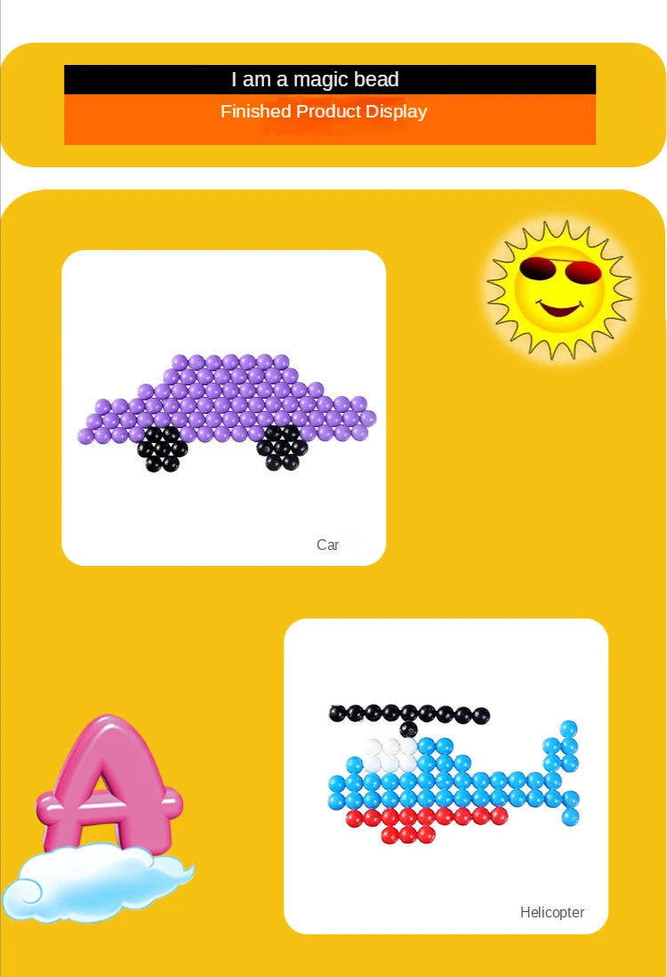 1000pcs Water Spray Magic Beads Craft Kit