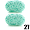 2pcs x 50g Soft Chenille Velvet Yarn – Thick Plush Knitting Wool for DIY Scarves, Hats, Blankets & Craft Projects