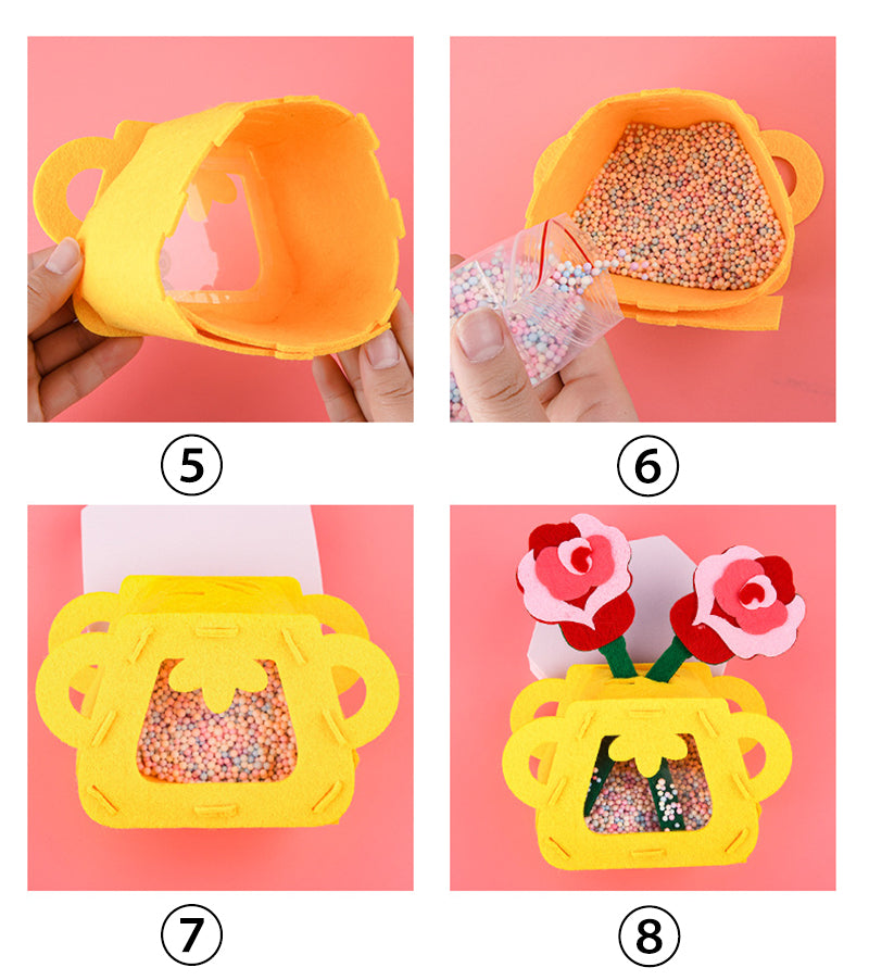 DIY Montessori Flower Toy Craft Set