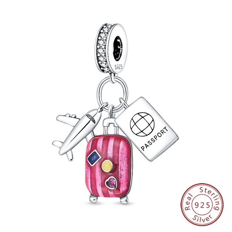 S925 Silver Luminous Firefly & Star Charms (3mm)