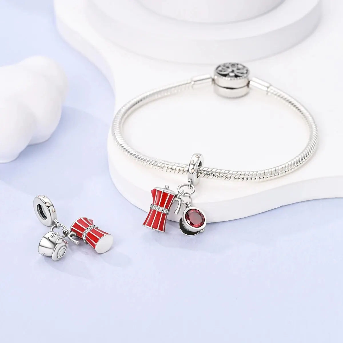 MULA 1PC Silver Plated Charms