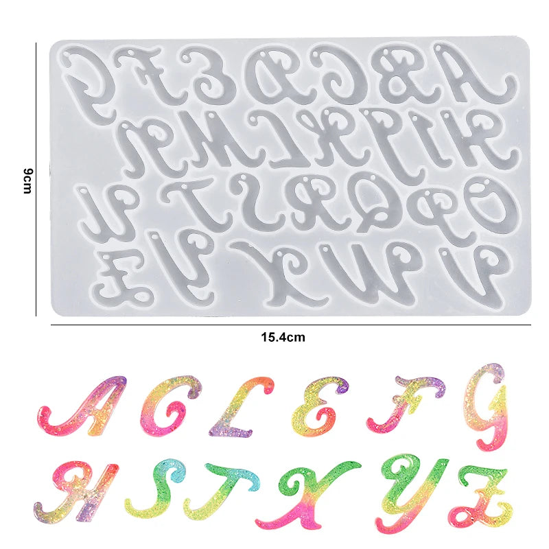Alphabet Keychain Molds