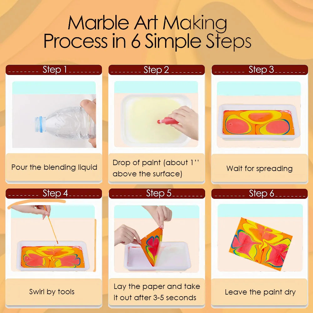Kids Marble Painting Kit