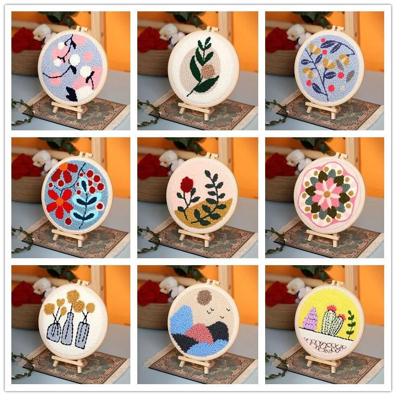 Sunflower DIY Punch Needle Embroidery Kit for Beginners