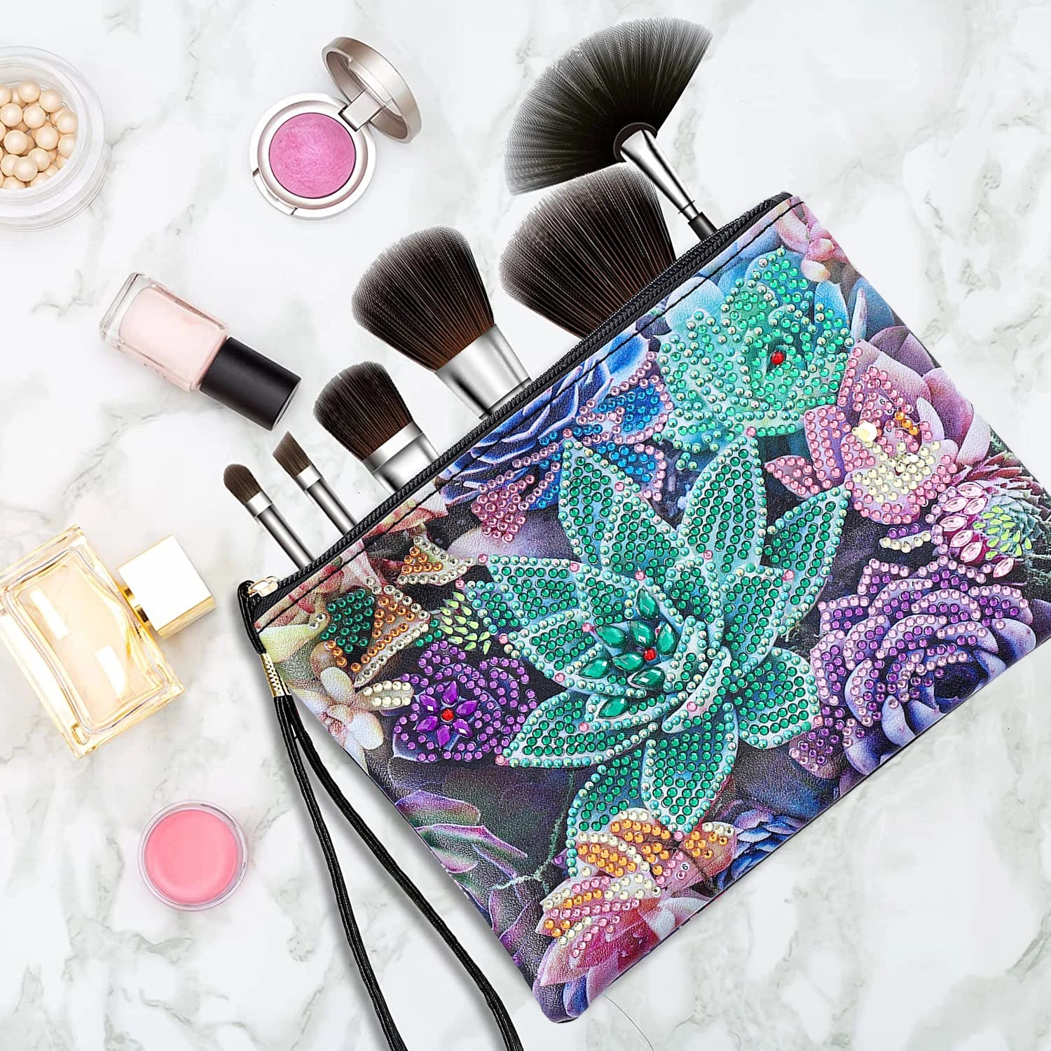 DIY Mandala Diamond Painting PU Leather Purse