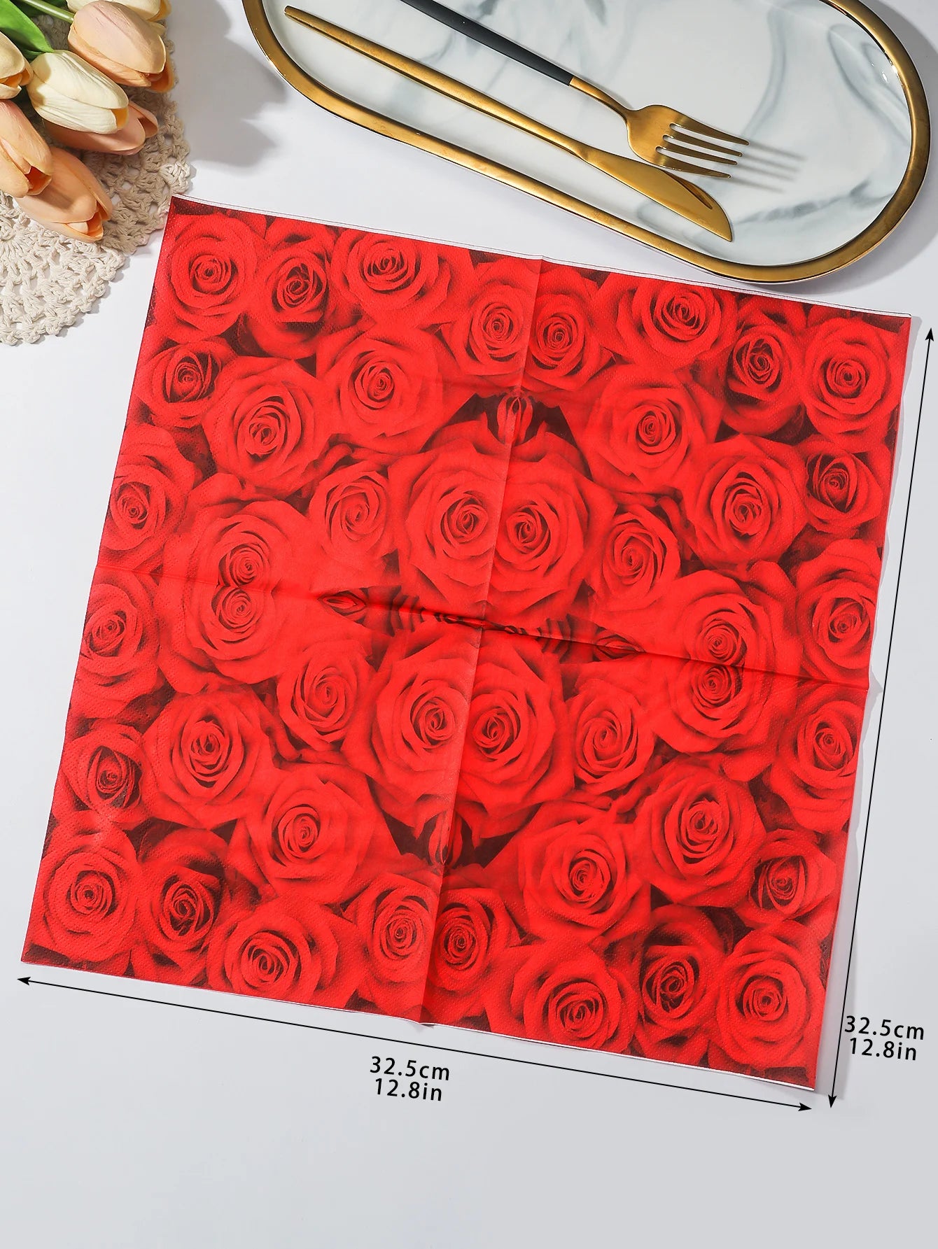 INS Style Floral Paper Napkins