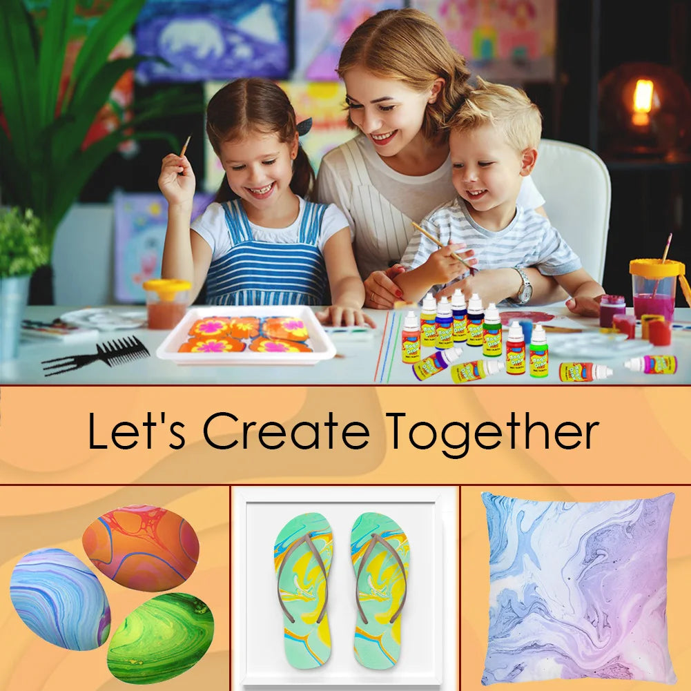 Kids Marble Painting Kit