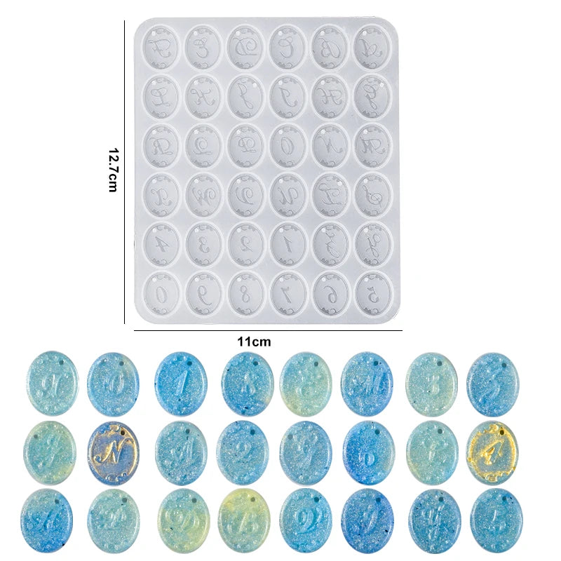 Alphabet Keychain Molds