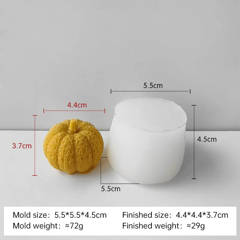 3D Pumpkin Silicone Mold