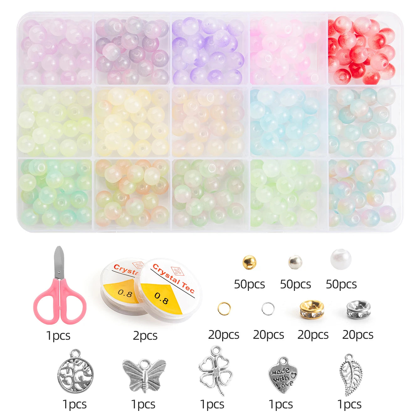 Glass Beads Bracelet Making Kit