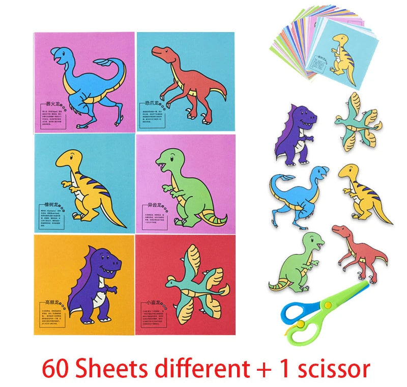 49–91pcs Kids Scissor Skills Cutting Practice Set