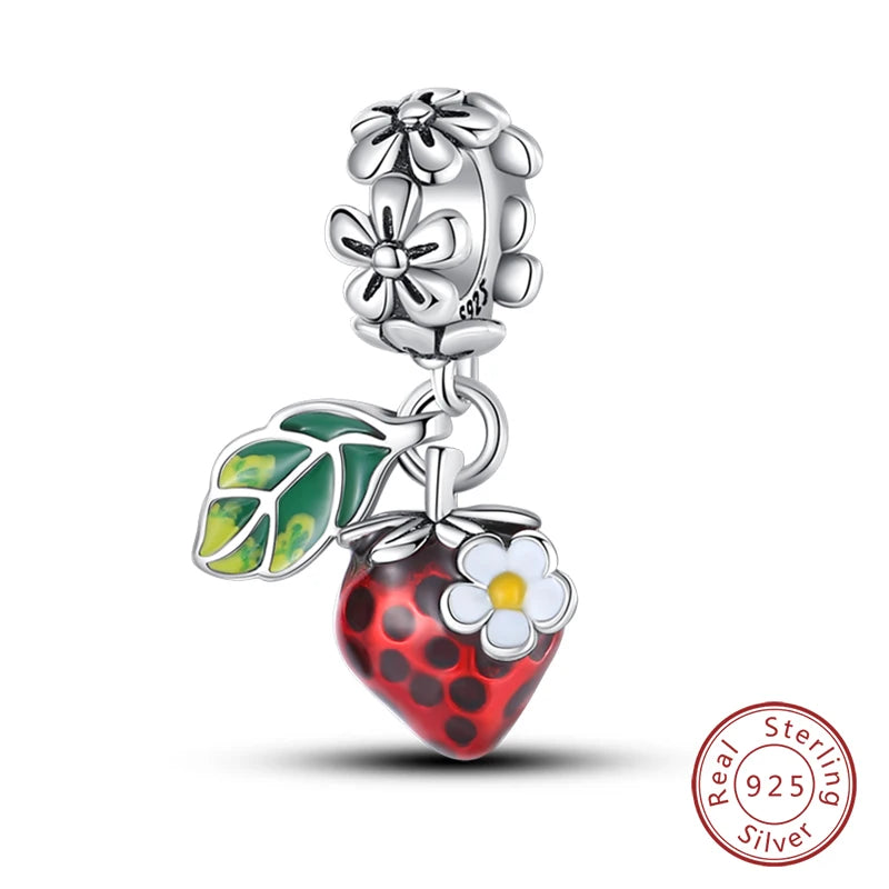 S925 Silver Luminous Firefly & Star Charms (3mm)